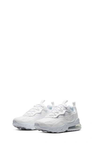 Nike Air Max 270 Rt Little Kids' Shoe In White,metallic Silver,white,white