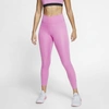 Nike One Luxe Women's Mid-rise 7/8 Tights In Pink