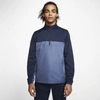 Nike Shield Victory Menâs 1/2-zip Golf Jacket In Obsidian,diffused Blue,black