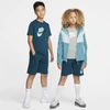 Nike Sportswear Club Fleece Big Kids Shorts In Blue