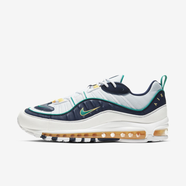 Nike Air Max 98 Men S Shoe In White Modesens