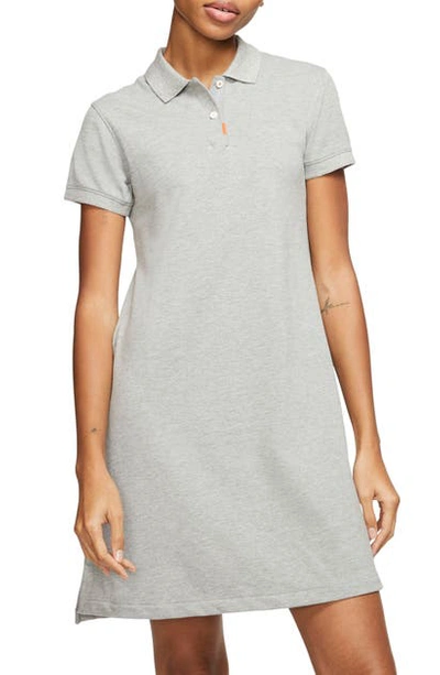 Nike The  Polo Women's Dress In Dark Grey/ Htr/ Wolf Grey