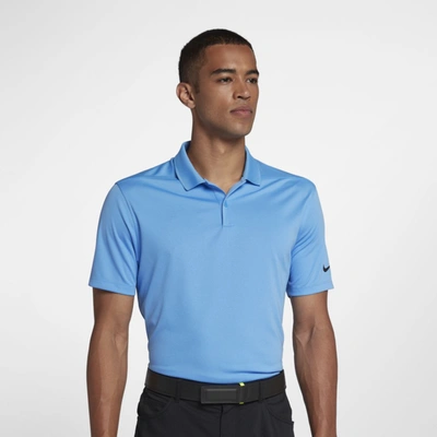 Nike Dri-fit Tiger Woods Men's Golf Polo In Blue