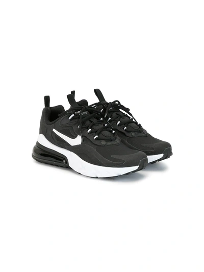 Nike Kids' Air Max 270 React Trainers In Black/white/black