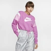 Nike Sportswear Women's Fleece Crew In Pink