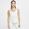 Nike Yoga Luxe Women's Tank (summit White) - Clearance Sale In Summit White,platinum Tint