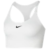 Nike Women's 1-piece Pad Medium Impact Sports Bra In White/black