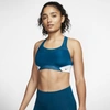 Nike Alpha Women's High-support Striped Sports Bra In Blue