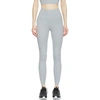 Nike Grey Yoga Luxe Infinalon 7/8 Leggings In Particle Grey/heather/platinum Tint