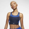 Nike Swoosh Women's Medium-support 1-piece Pad Pocket Sports Bra In Blue
