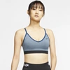 Nike Indy Women's Light-support Sports Bra (valerian Blue) - Clearance Sale In Valerian Blue,pure,valerian Blue,black