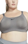 Nike Women's Bold High-support Padded Underwire Sports Bra (plus Size) In Grey