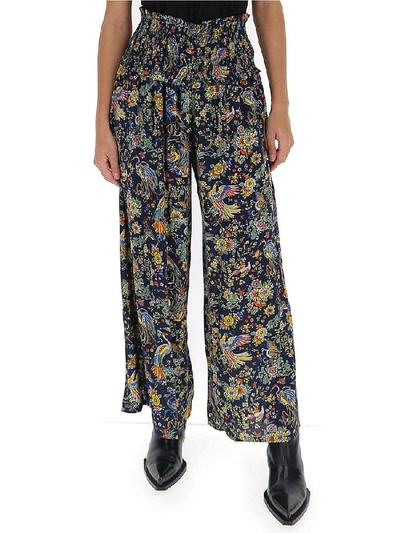 Tory Burch Printed Palazzo Trousers In Multi