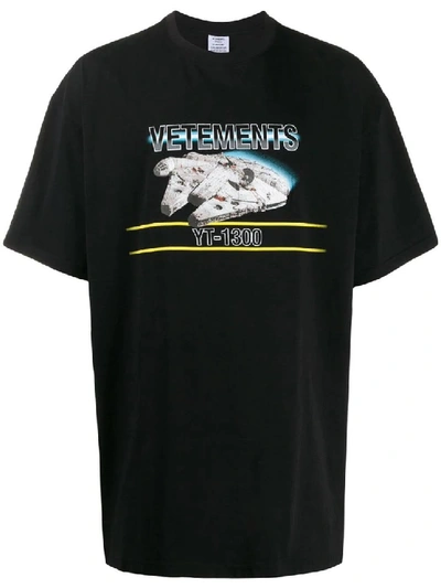 Vetements X Star Wars Falcon T-shirt In Black | ModeSens