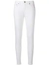Michael Michael Kors High-rise Stretch Skinny Jeans In White