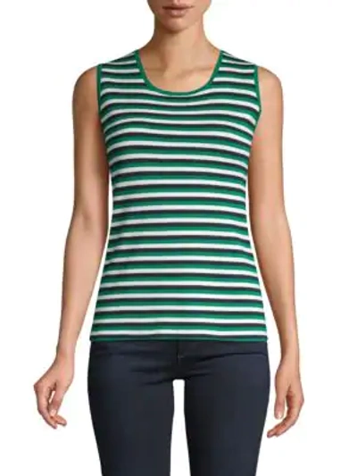 Barbara Lohmann Daria Striped Tank In Green