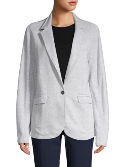 Grey State Women's Heathered Cotton Blazer In Classic Grey