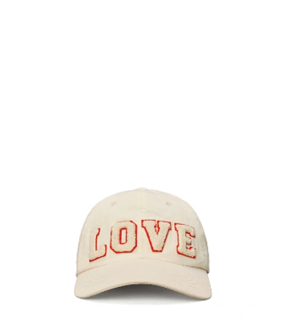 Tory Sport Love Cap In Ivory Pearl