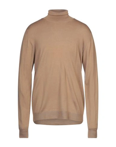 Grey Daniele Alessandrini Turtlenecks In Sand