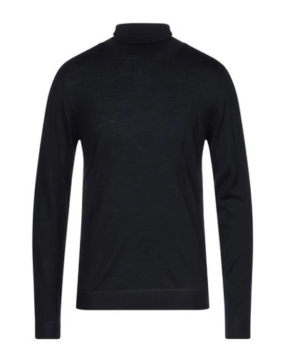 Grey Daniele Alessandrini Turtlenecks In Dark Blue