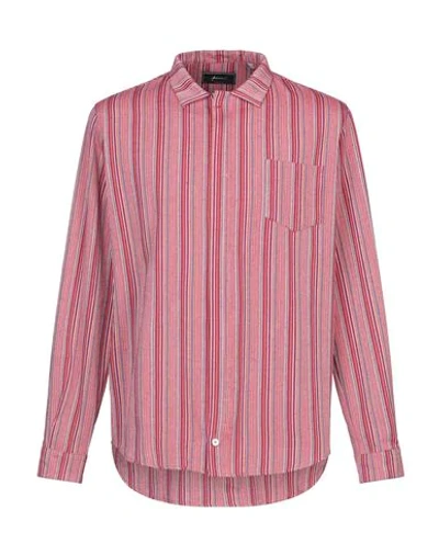 Paura Striped Shirt In Red