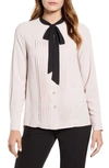 Anne Klein Tie Neck Blouse In Ballet