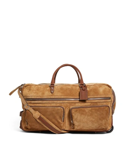 Brunello Cucinelli Leather Holdall With Wheels
