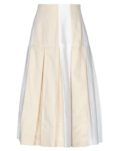 Sportmax Code 3/4 Length Skirts In White