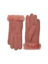 Ugg Shearling & Sheepskin Gloves In New Pink