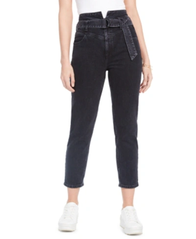 Guess Belted 80s Straight-leg Jeans In Night Owl
