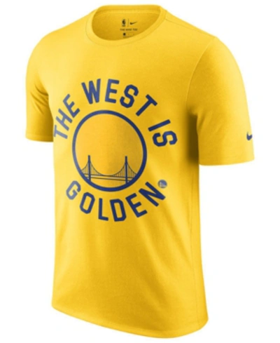 Nike Warriors Classic Edition Men's  Nba T-shirt (amarillo) - Clearance Sale