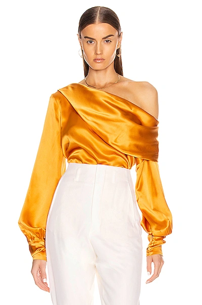 Alix Nyc Catherine Blouse In Saffron