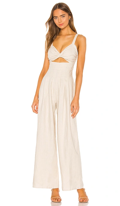 Song Of Style James Jumpsuit In Sandstone Beige