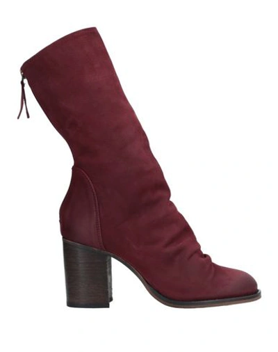 Free People Ankle Boot In Maroon