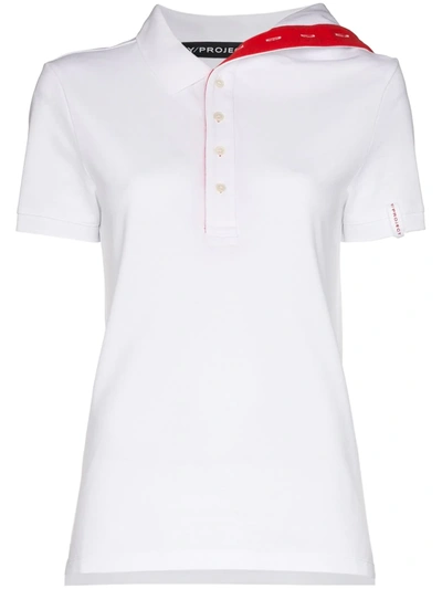 Y/project Asymmetric Collar Fitted Shirt In White