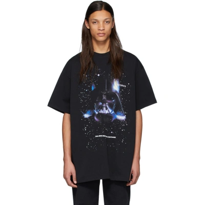Vetements Black Star Wars Edition Darth Vader T-shirt | ModeSens