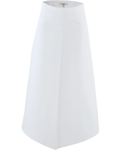Atlantique Ascoli Long Skirt In Cotton In White