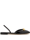 Giuseppe Zanotti Vania Slingback Ballerina Shoes In Black