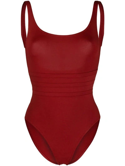 Eres Asia Panelled-front Swimsuit In Red