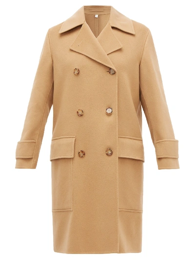 Burberry Earsdon Double-breasted Cashmere Coat In Camel
