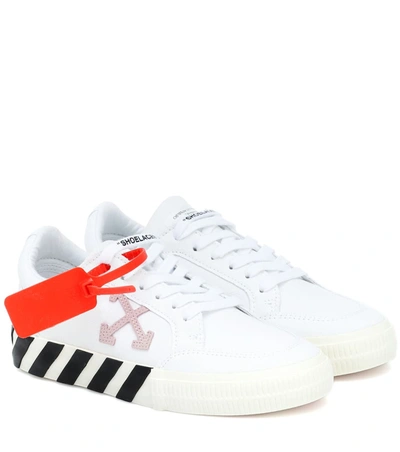 Off-white Vulcanized Sneakers In White Pink