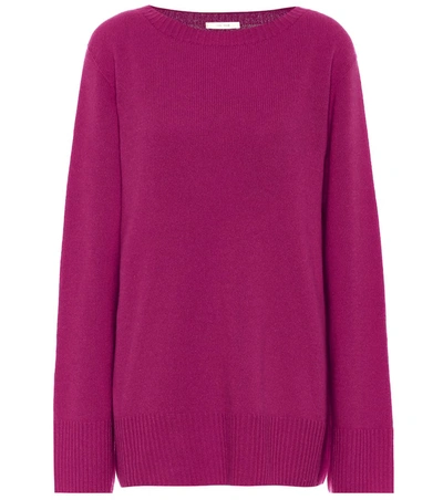 The Row Sibel Wool And Cashmere Sweater In Purple