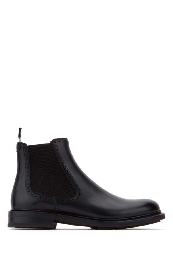 Salvatore Ferragamo Chelsea Ankle Boots In Black | ModeSens