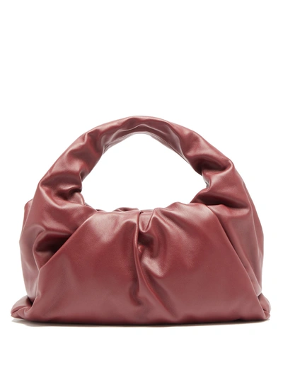 Bottega Veneta The Shoulder Pouch Gathered Leather Bag In Bordeaux