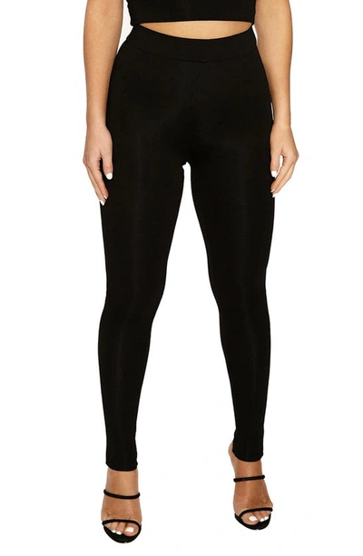 Naked Wardrobe The Nw Wide Waistband Leggings In Black