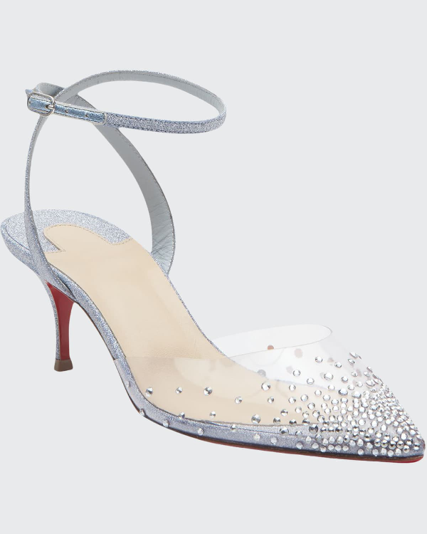 Christian Louboutin Spika Queen 55mm Red Sole Pumps In Blue | ModeSens