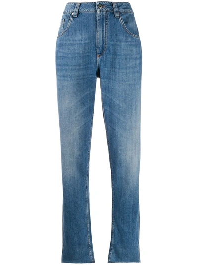 Brunello Cucinelli High-rise Boyfriend Fit Jeans In Blue