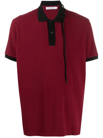 Craig Green Laced Polo Shirt In Red