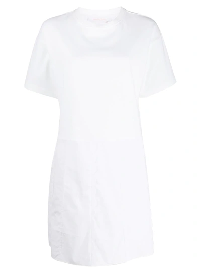 See By Chloé Flared Skirt Dress In White