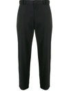 Emporio Armani Straight-fit Trousers In Black